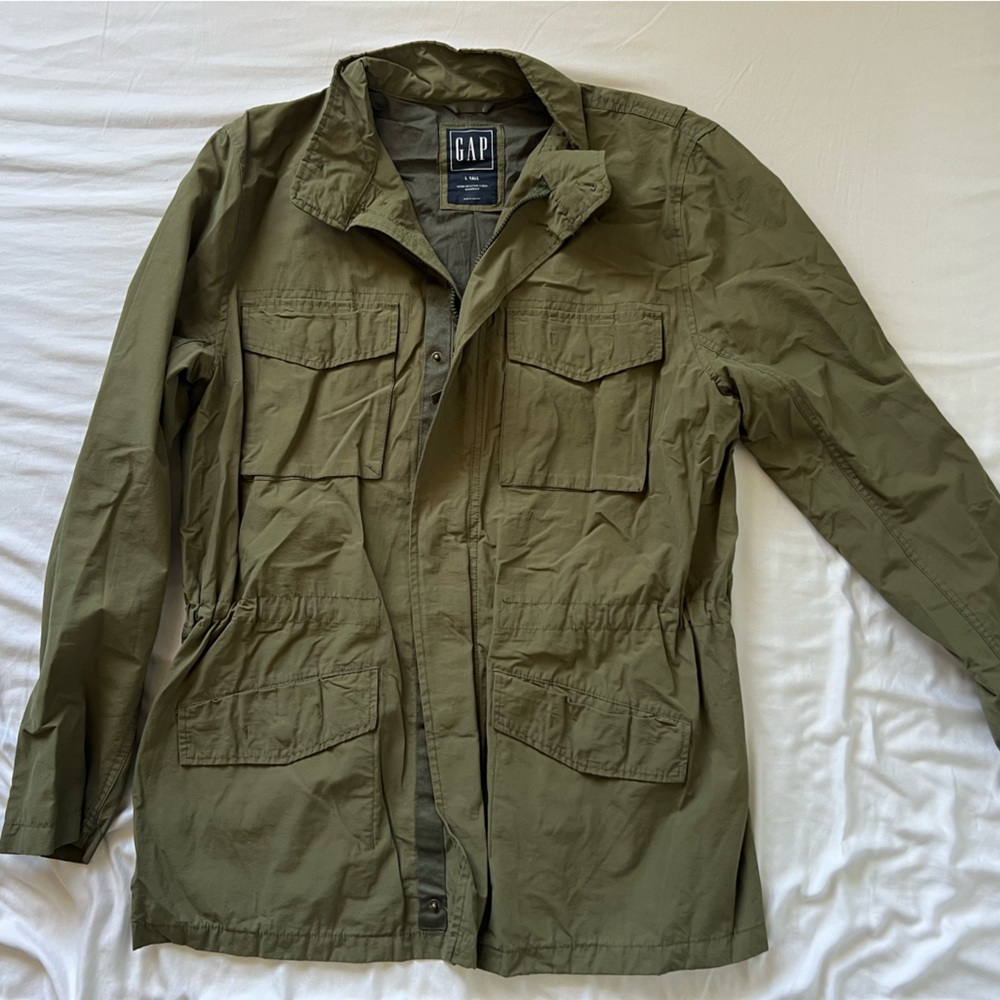 Gap Men’s Military Jacket Size Large Tall